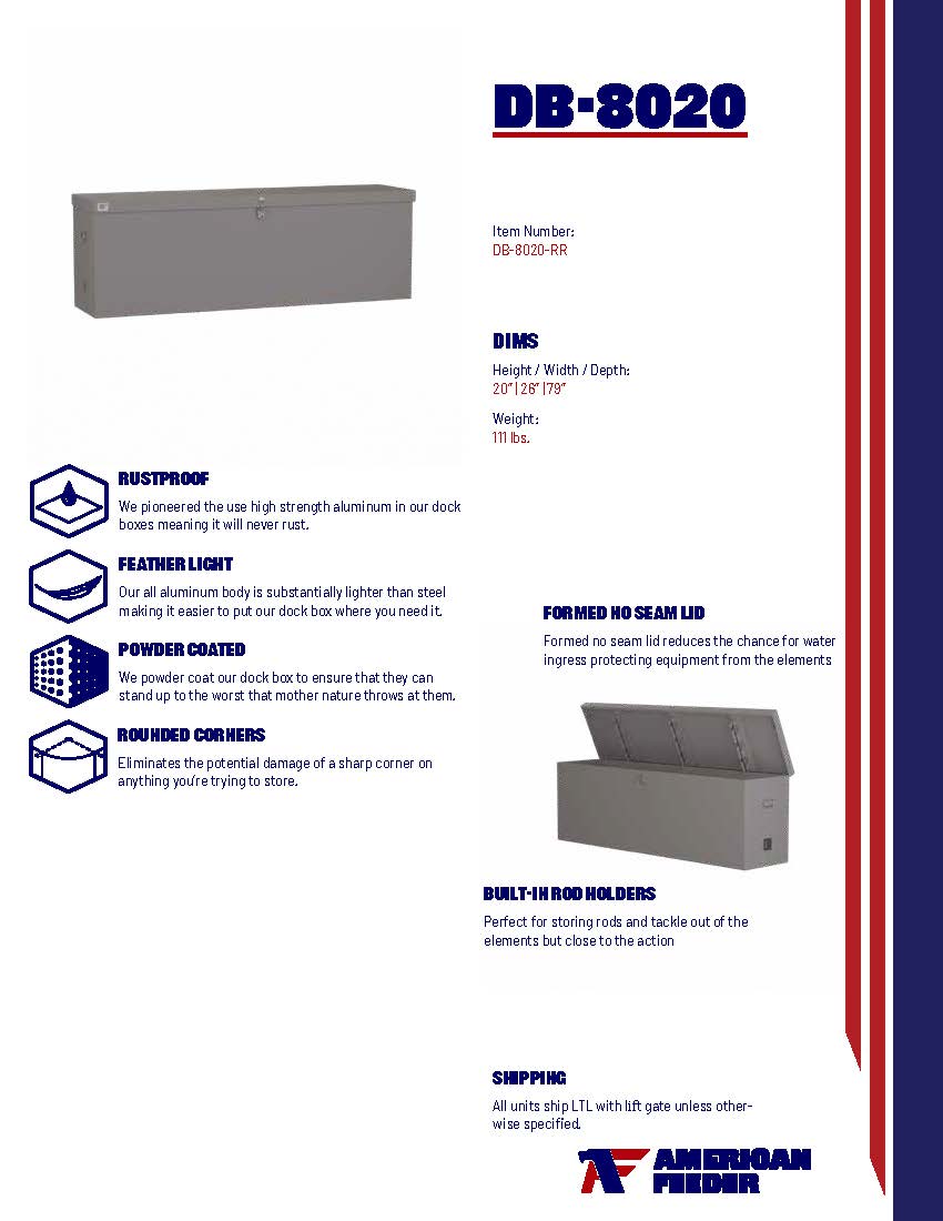 deck tackle box DB-8020 Dock/ Deck Box